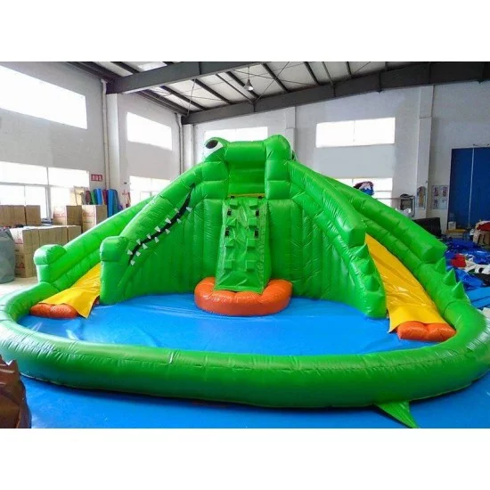Crocodile Isle Inflatable Water Park And Slide Crocodile Isle Inflatable Water Park And Slide