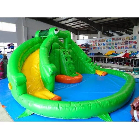 Crocodile Isle Inflatable Water Park And Slide Crocodile Isle Inflatable Water Park And Slide